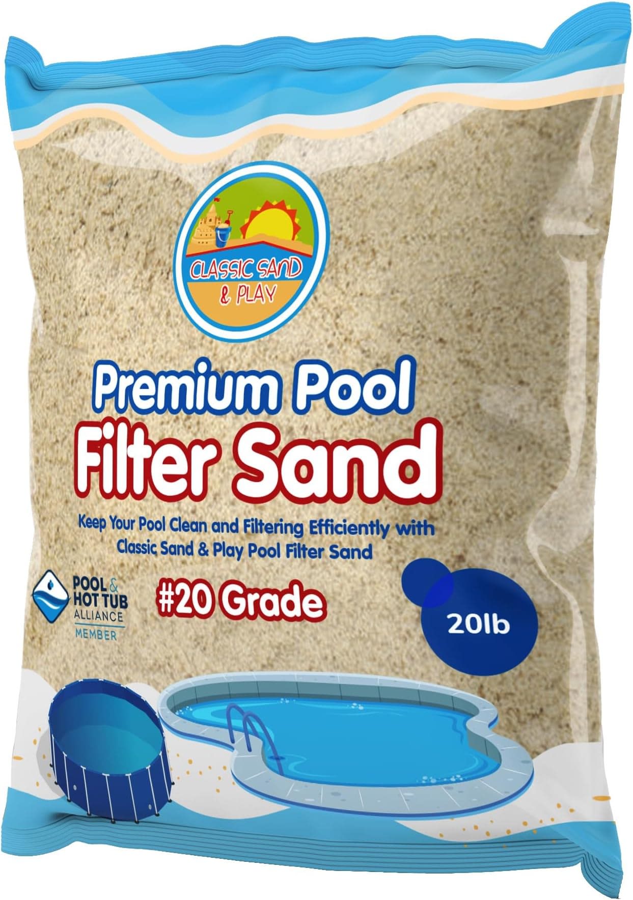 Pool filter sand
