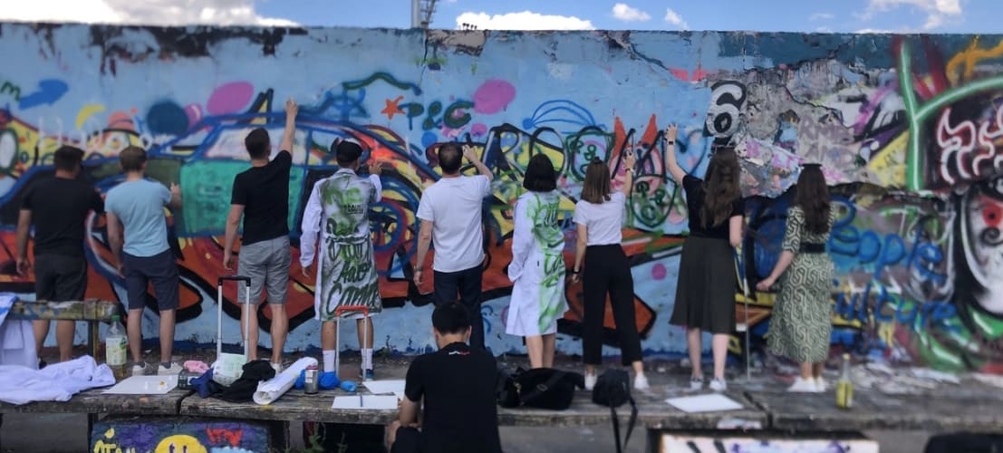 Kunst Workshop mit Graffiti