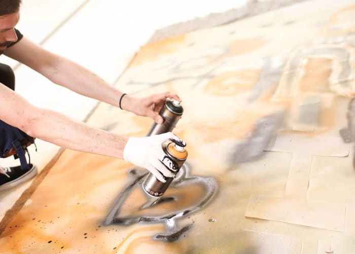 Mobiles Action Painting