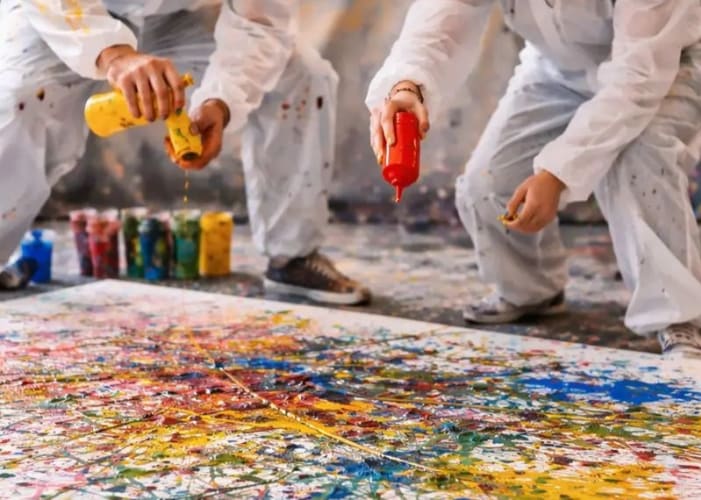 Mobiles Action Painting