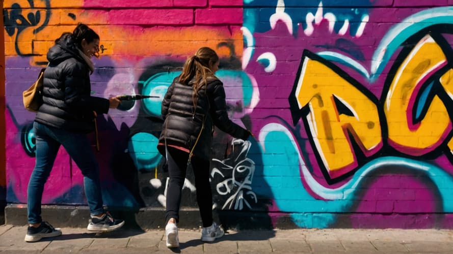 Kunst Workshop mit Graffiti