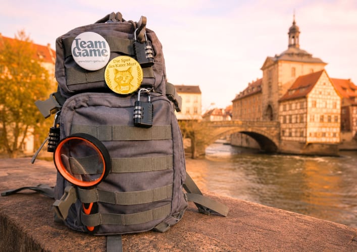 Outdoor Escape Game mit Rätsel Rucksack