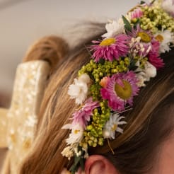 Blumen Haarkranz Workshop München preview