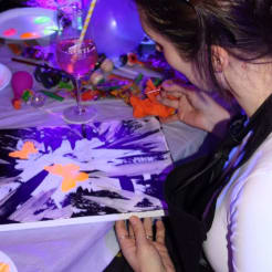 Blacklight Art Workshop preview