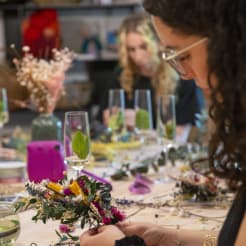 Blumen Haarkranz Workshop München preview