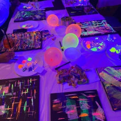 Blacklight Art Workshop preview