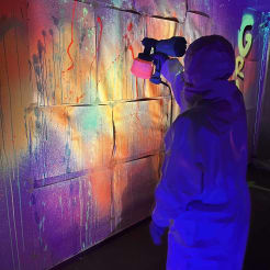 Neon Action Painting preview