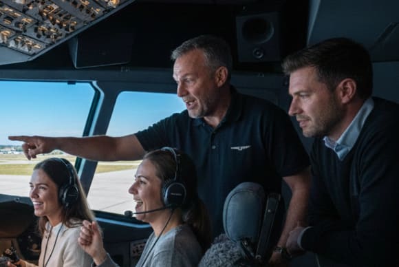 Fliegen im Simulator
