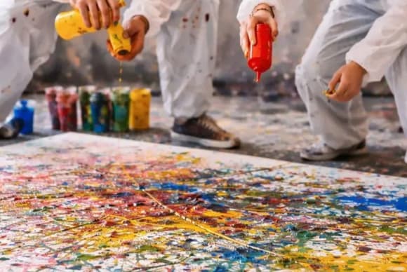 Mobiles Action Painting