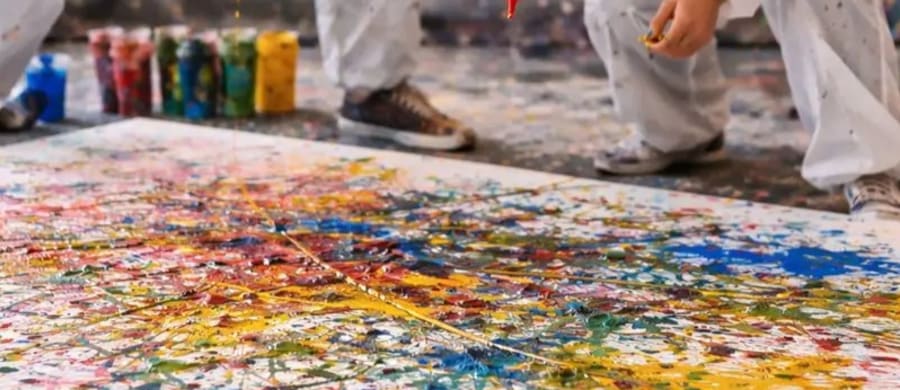 Mobiles Action Painting