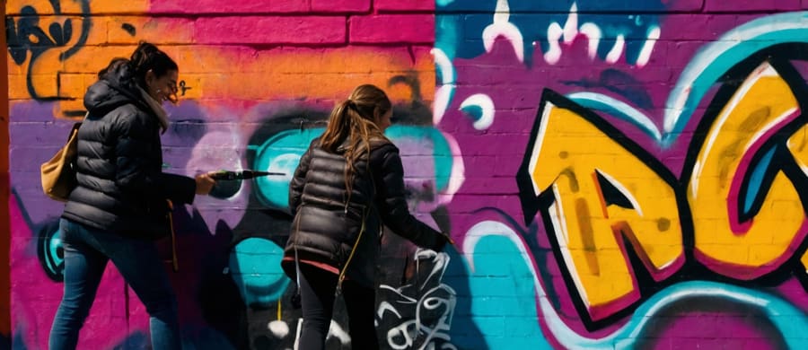 Kunst Workshop mit Graffiti