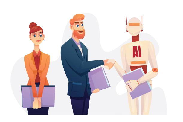 AI Staffing Agency Illustration
