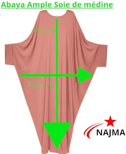 Vue 5 de Abaya Femme Style Kimono