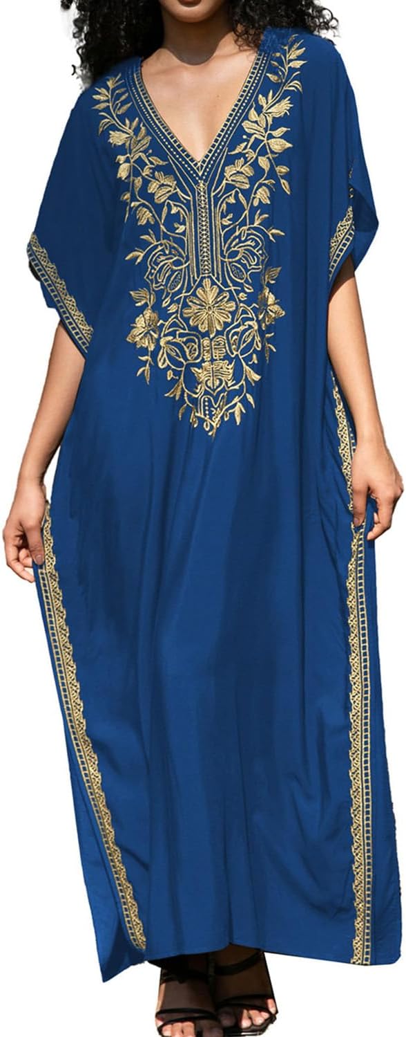 Femmes Boheme Broderie Caftan