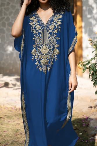 Vue 4 de Femmes Boheme Broderie Caftan