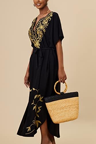 Vue 4 de Brode Floral Loose Caftan