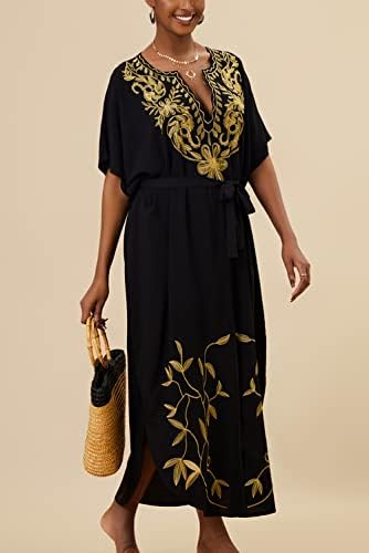 Vue 5 de Brode Floral Loose Caftan