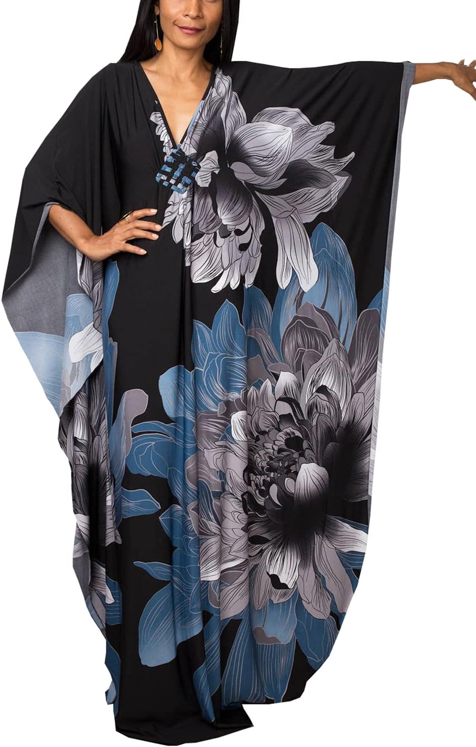 Floral Dete Caftan Ample