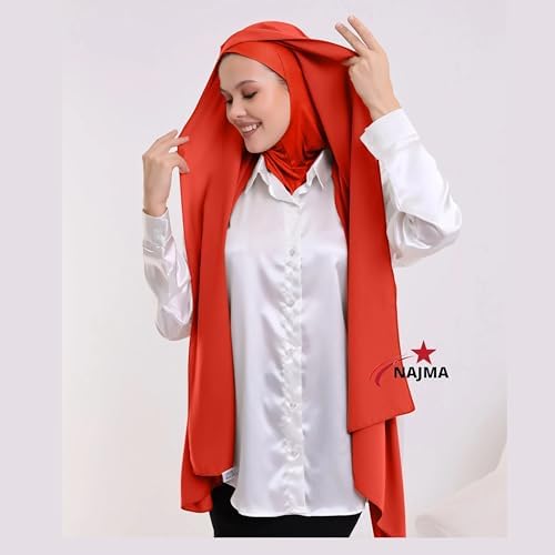 Vue 4 de Hijab Soie De Medine