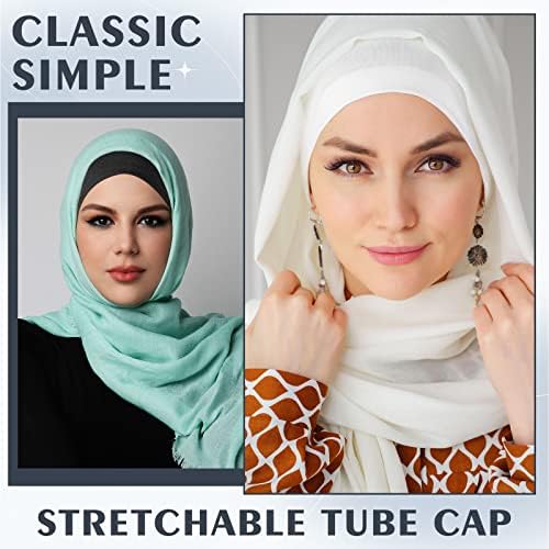 Vue 5 de Pieces Hijab Tube Turban