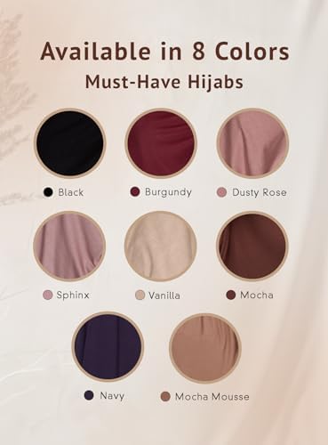 Vue 4 de Jersey Echarpe Hijab Pour