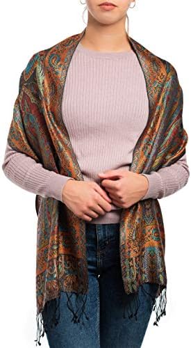 Vue 5 de Foulard En Soie Pashmina