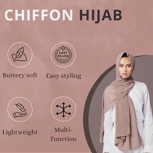 Vue 2 de Noor Pcs Hijab Scarfs