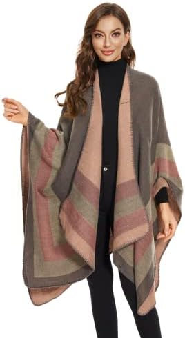 Vue 5 de Poncho Femme Hiver Elegant