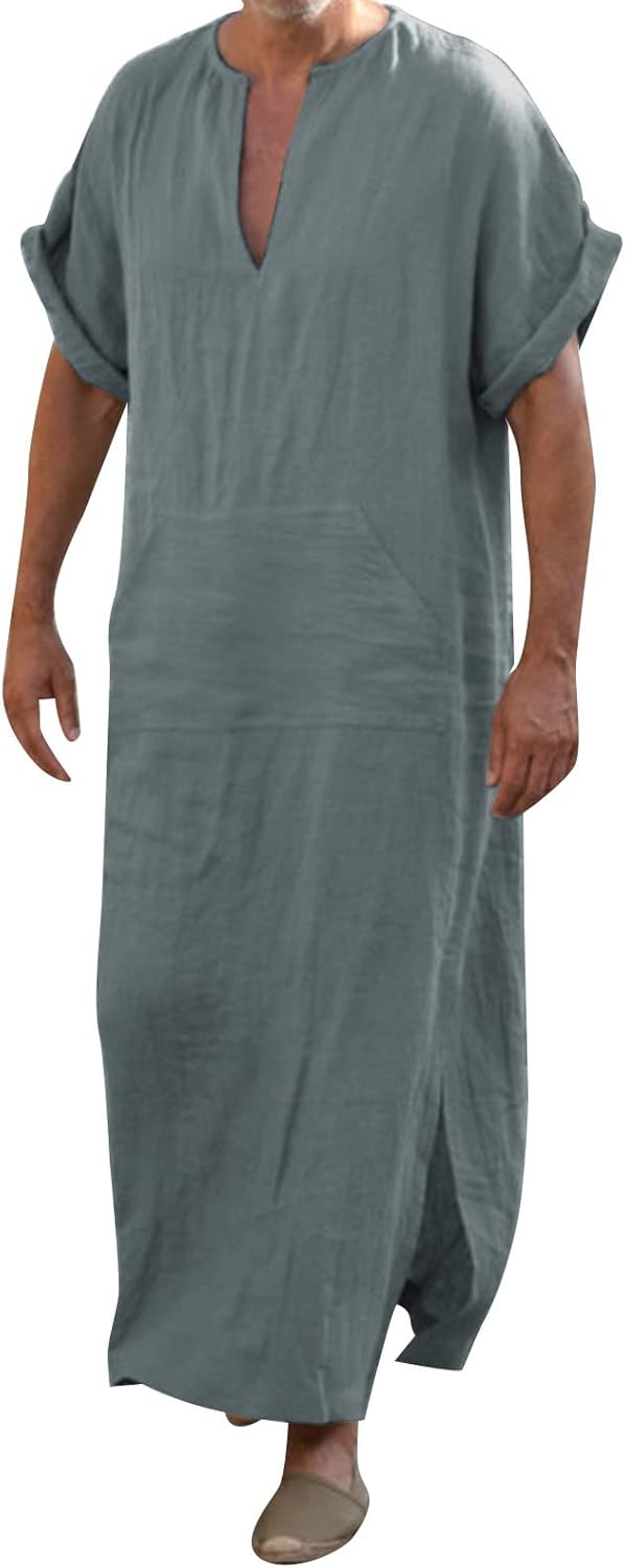 Caftan Homme Coton Lin