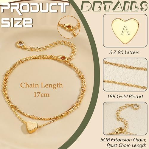 Vue 7 de Lettre Bracelet Femme En