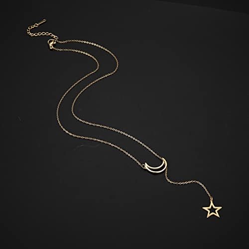 Vue 6 de Collier Pendentif Croissant De