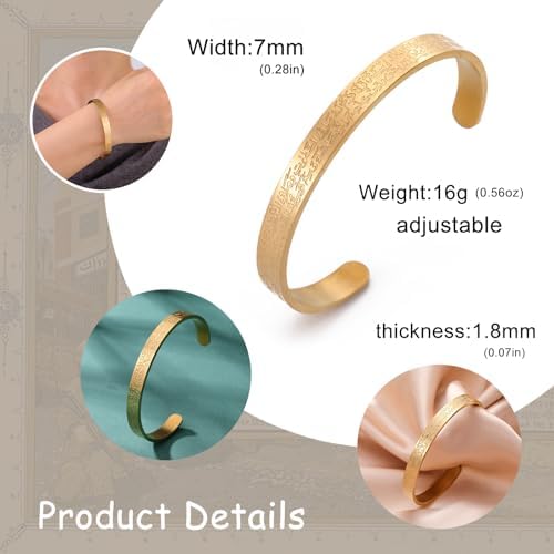 Vue 5 de Islamic Ayatul Kursi Bracelet