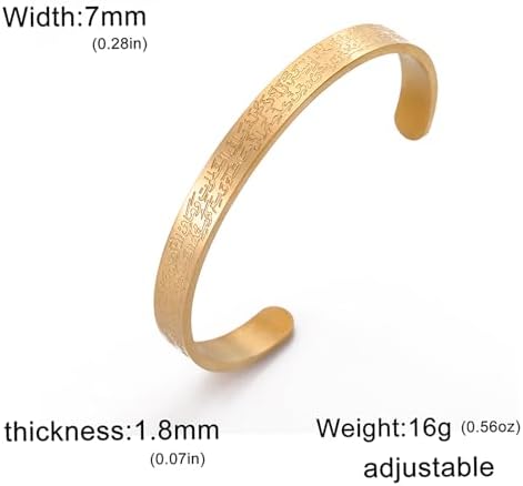 Vue 6 de Bracelet Ayatul Kursi Pour