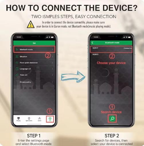 Vue 5 de Veilleuse Coranique Bebe Enfant
