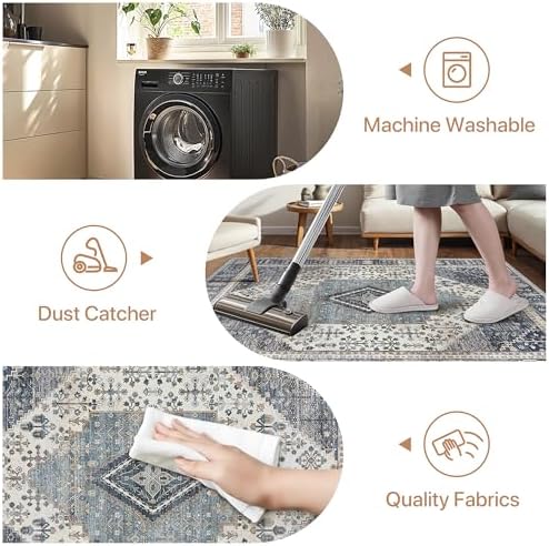 Vue 4 de Genimo Tapis Chambre Vintage