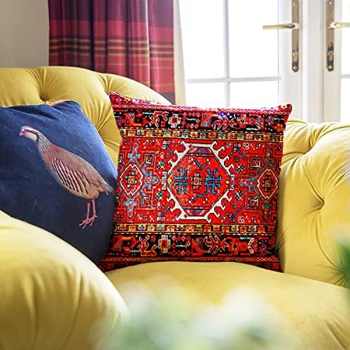 Vue 4 de Housse De Coussin Rouge