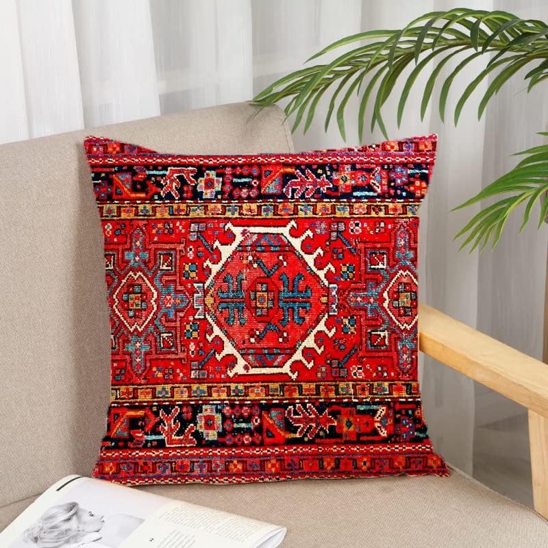Vue 5 de Housse De Coussin Rouge