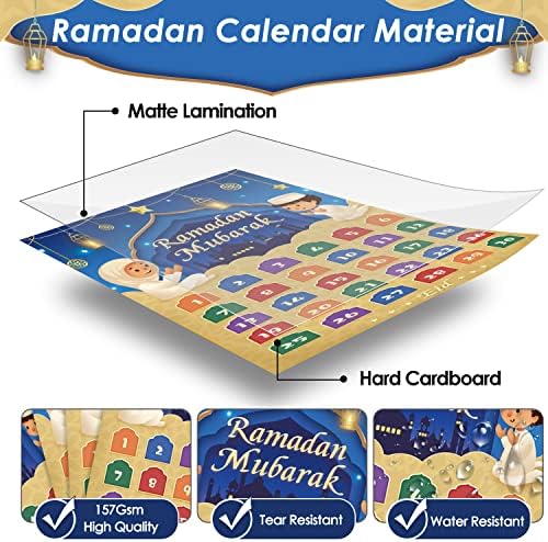 Vue 4 de Ahfulife Ramadan Calendrier Decoration