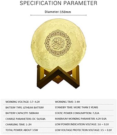 Vue 7 de Jingtaihua Veilleuse Quran