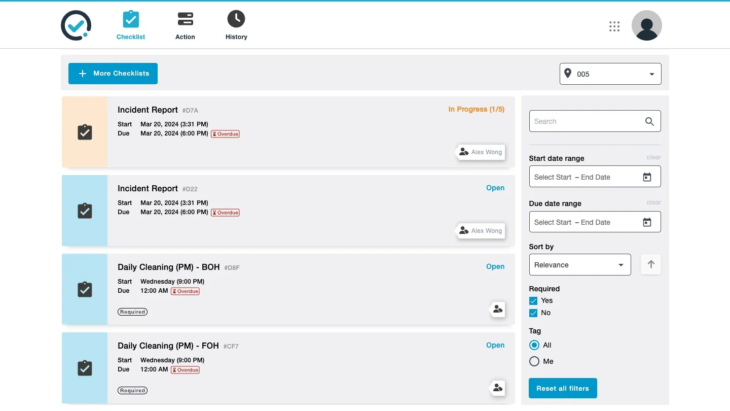 Operational Checklists Tour