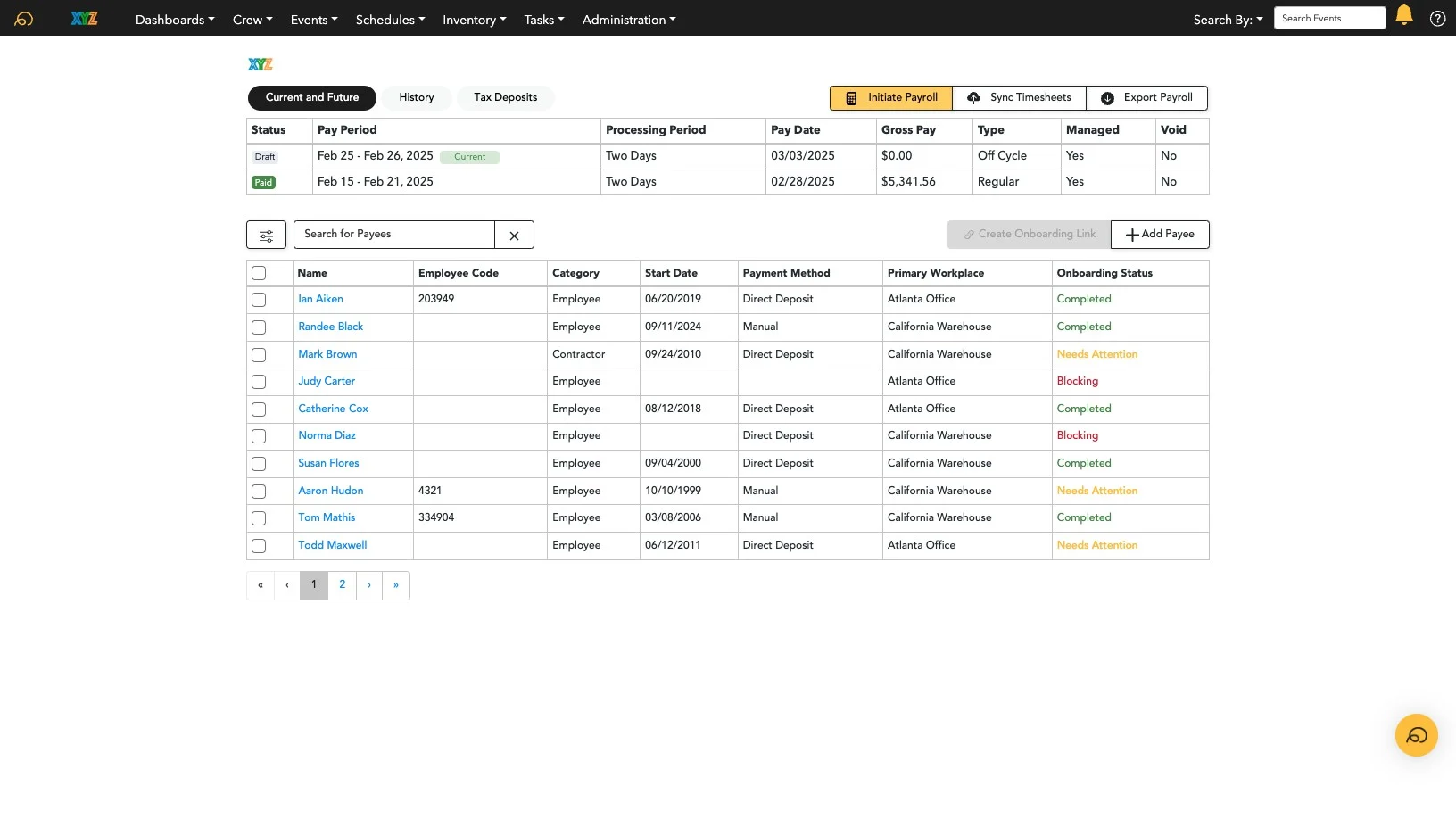 NEW Payroll (LASSO Website)