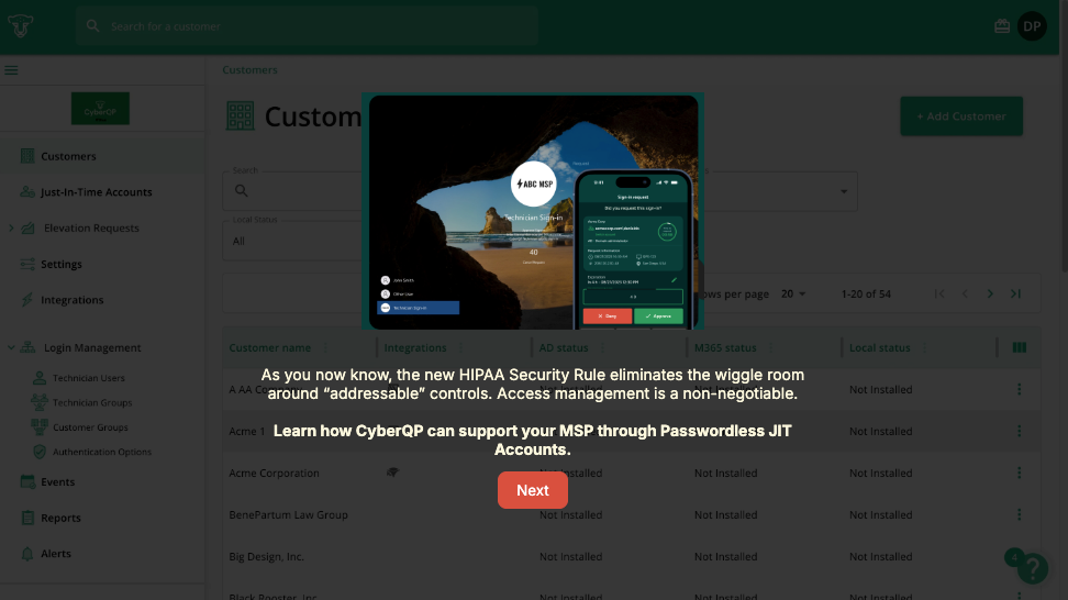 HIPAA Webinar Passwordless JIT