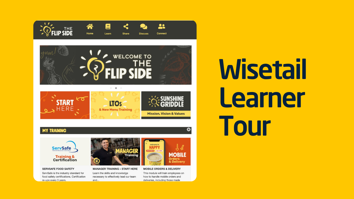 Learner Tour | Wisetail Platform