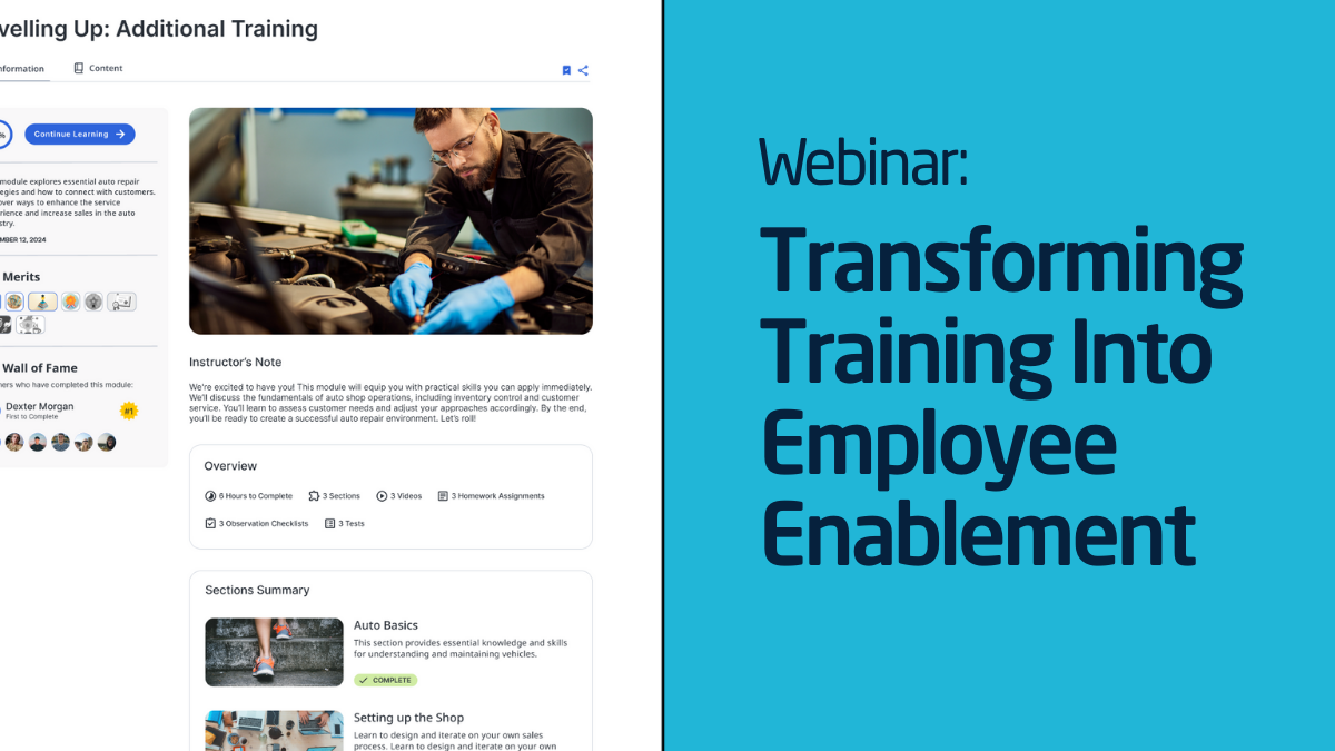 Webinar | Transforming Training Into Employee Enablement