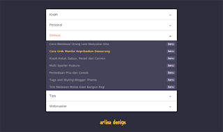 dark style sitemap per table