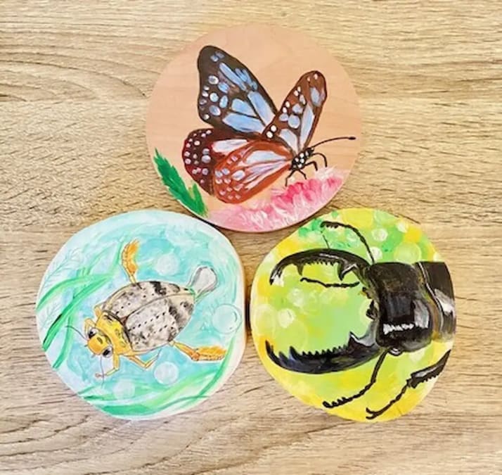 特別陳列関連イベント「まいまいの作品トーク＆昆虫トールペイントづくり