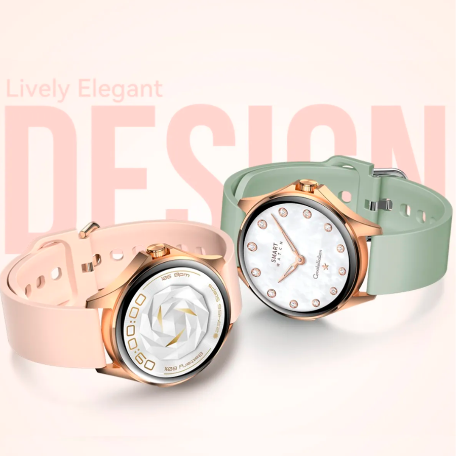 Relógio SmartWatch Aurafit Ella 1 AM12 2 Pulseiras – foto 2