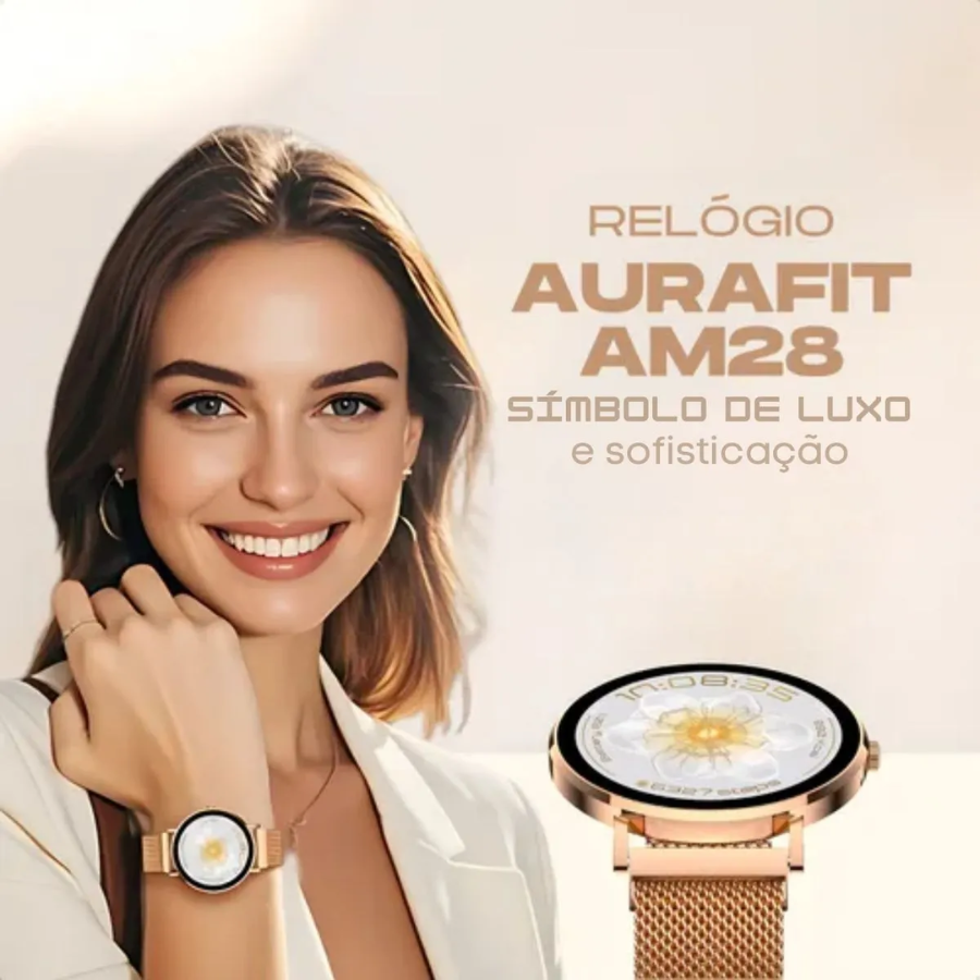 Relógio Smartwatch Aurafit Ella 3 AM28 2 Pulseiras – foto 4