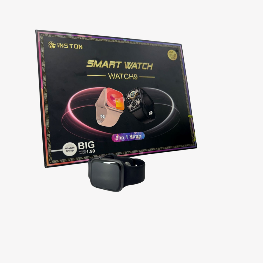 Relógio Smartwatch WATCH9 45MM 8 Pulseiras – foto 2