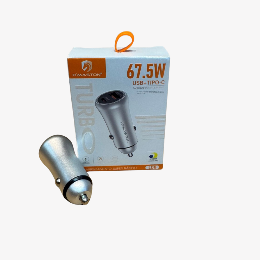 Fonte Veicular Turbo 67.5 W 2 Saídas USB-A / USB-C – foto 2